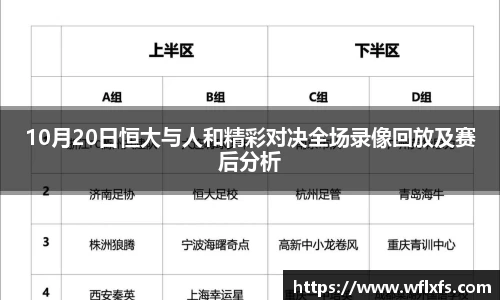 10月20日恒大与人和精彩对决全场录像回放及赛后分析